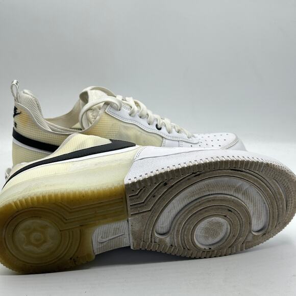 NIKE Air Force 1 React Black White Sz 9.5 - Picture 6 of 8